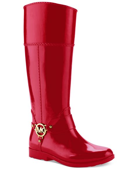 michael kors shoes red|Michael Kors red boots.